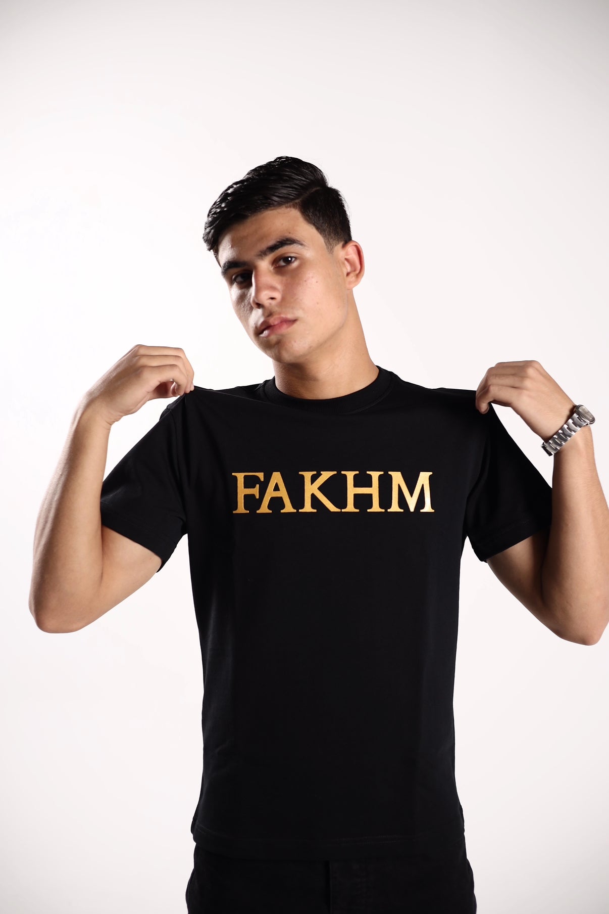 FAKHM Signature T-Shirt – Black / Gold